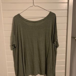 AEO oversized striped tee